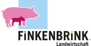 Finkenbrink Logo in Rosa und Blau für landwirtschaftlichen Betrieb